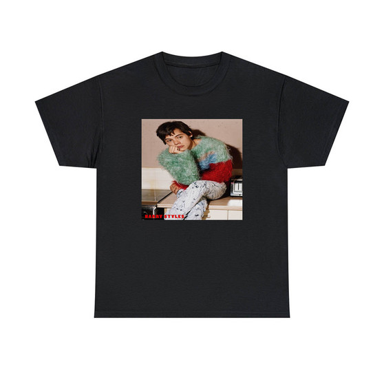 Harry Styles Unisex T-Shirts Classic Fit Heavy Cotton Tee Crewneck