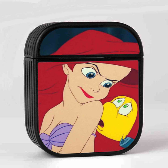 Ariel and Flounder Disney AirPods Case Cover Sublimation Hard Durable Plastic Glossy