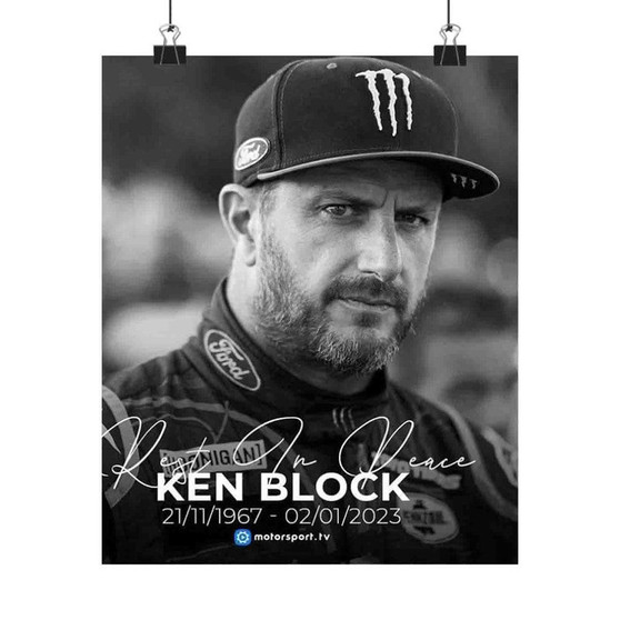 Ken Block Art Satin Silky Poster for Home Decor