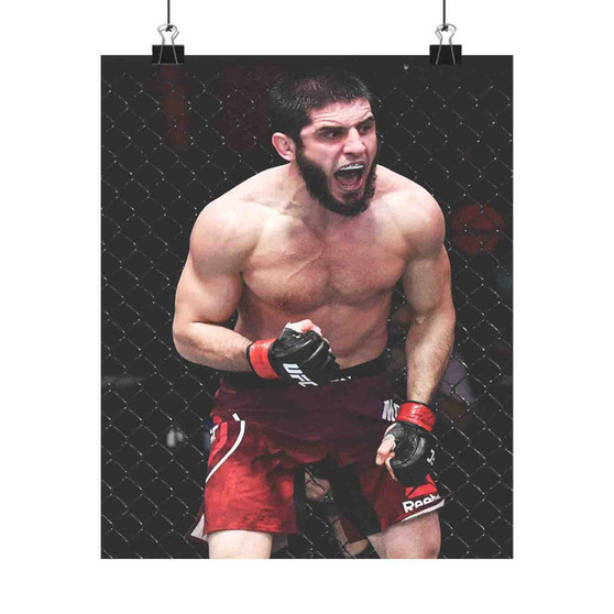 Islam Makhachev UFC Art Satin Silky Poster for Home Decor