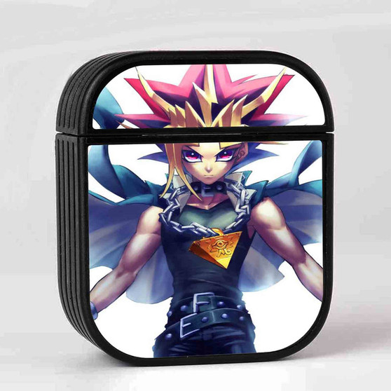 Yami Yugi Yu Gi Oh AirPods Case Cover Sublimation Hard Durable Plastic Glossy