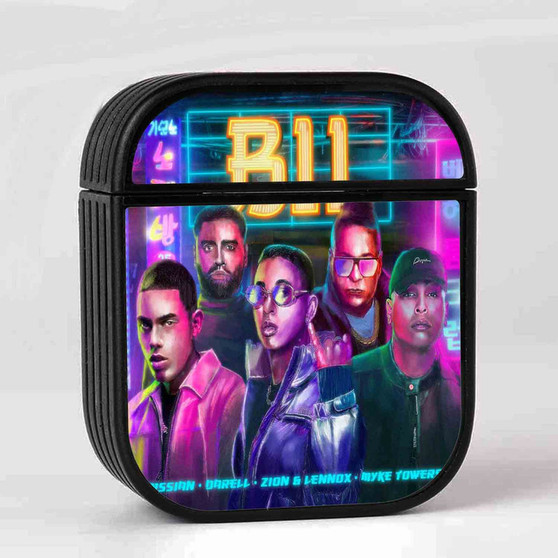 Zion Lennox Myke Towers Rvssian Darell B11 AirPods Case Cover Sublimation Hard Durable Plastic Glossy