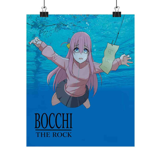 Bocchi the Rock Nirvana Art Satin Silky Poster for Home Decor