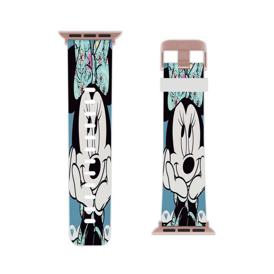 Minnie Mouse Disney Apple Watch Band Professional Grade Thermo Elastomer Replacement Straps