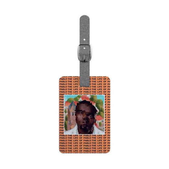 Kanye West The Life of Pablo Polyester Saffiano Rectangle White Luggage Tag Card Insert