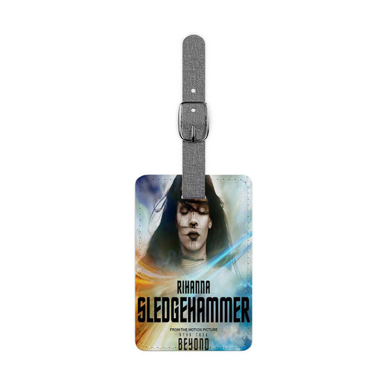 Rihanna Sledgehammer Star Trek Polyester Saffiano Rectangle White Luggage Tag Card Insert