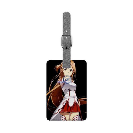 Sword Art Online Asuna Polyester Saffiano Rectangle White Luggage Tag Card Insert