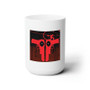 Deadpool Guns White Ceramic Mug 15oz Sublimation BPA Free