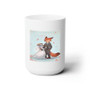 Nick and Judy Maried Zootopia White Ceramic Mug 15oz Sublimation BPA Free