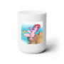 Sexy Ariel Mermaid Disney White Ceramic Mug 15oz Sublimation BPA Free