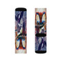 Spiderman Characters Sublimation White Socks Polyester Unisex Regular Fit