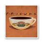 Friends Coffee Centrak Perk Kiss-Cut Stickers White Transparent Vinyl Glossy