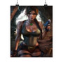 Lara Croft Tomb Raider Art Satin Silky Poster for Home Decor