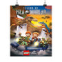 Lego Jurassic World Art Satin Silky Poster for Home Decor