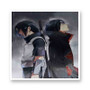 Uchiha Sasuke and Itachi Naruto Shippuden Kiss-Cut Stickers White Transparent Vinyl Glossy