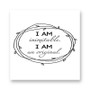 Wait For It Hamilton I am Inimitable Kiss-Cut Stickers White Transparent Vinyl Glossy