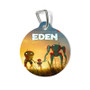 Eden Round Pet Tag Coated Solid Metal