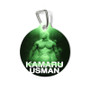 Kamaru Usman UFC Round Pet Tag Coated Solid Metal