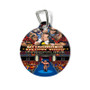 Retro Mania Wrestling Round Pet Tag Coated Solid Metal