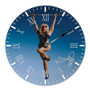 Miley Cyrus Round Non-ticking Wooden Wall Clock