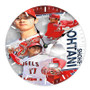 Shohei Ohtani LA Angels Round Non-ticking Wooden Wall Clock