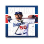 Mookie Betts LA Dodgers Square Silent Scaleless Wooden Wall Clock