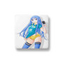 Arpeggio of Blue Steel Porcelain Magnet Square