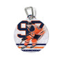 Connor Mc David Edmonton Oilers Round Pet Tag Coated Solid Metal