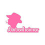 Barbenheimer White Transparent Vinyl Kiss-Cut Stickers