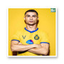 Cristiano Ronaldo Al Nassr White Transparent Vinyl Kiss-Cut Stickers