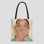Keeping Quiet Will Smith Polyester Tote Bag AOP