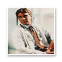 George Clooney White Transparent Vinyl Kiss-Cut Stickers