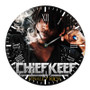 Chief Keef Finally Rich Deluxe Round Non-ticking Wooden Wall Clock