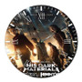 His Dark Materials Round Non-ticking Wooden Wall Clock