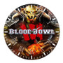 Blood Bowl 3 Round Non-ticking Wooden Wall Clock