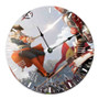 Blood of Steel Round Non-ticking Wooden Wall Clock