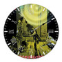 Iron Maiden Running Free 1985 Round Non-ticking Wooden Wall Clock