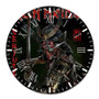 Iron Maiden Senjutsu 2021 Round Non-ticking Wooden Wall Clock