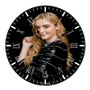 Kathryn Newton Round Non-ticking Wooden Wall Clock