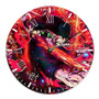 Roronoa Zoro One Piece Round Non-ticking Wooden Wall Clock