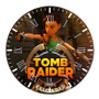 Tomb Raider Reloaded Round Non-ticking Wooden Wall Clock