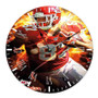 Travis Kelce Kansas City Chiefs Round Non-ticking Wooden Wall Clock