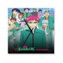 The Disastrous Life of Saiki K Square Silent Scaleless Wooden Wall Clock