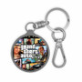 Grand Theft Auto V Premium Edition Keyring Tag Acrylic Keychain With TPU Cover