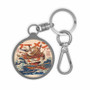 The Great Ramen off Kanagawa Keyring Tag Acrylic Keychain With TPU Cover