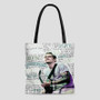 John Mayer Lyrics Polyester Tote Bag AOP