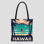 Visit Hawaii Polyester Tote Bag AOP