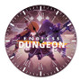 Endless Dungeon Round Non-ticking Wooden Wall Clock