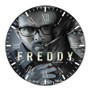 Freddy Movie Round Non-ticking Wooden Wall Clock