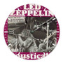 Led Zeppelin Acoustically 1972 Round Non-ticking Wooden Wall Clock